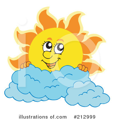 Royalty-Free (RF) Sun Clipart Illustration by visekart - Stock Sample #212999