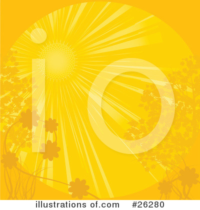 Royalty-Free (RF) Sun Clipart Illustration by elaineitalia - Stock Sample #26280