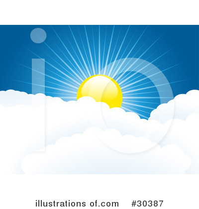 Royalty-Free (RF) Sun Clipart Illustration by elaineitalia - Stock Sample #30387