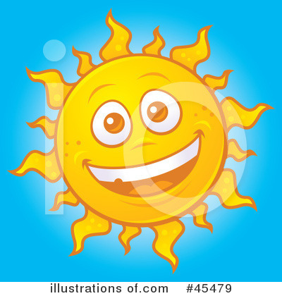 Royalty-Free (RF) Sun Clipart Illustration by John Schwegel - Stock Sample #45479