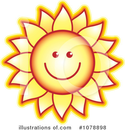 Royalty-Free (RF) Sunflower Clipart Illustration by Lal Perera - Stock Sample #1078898