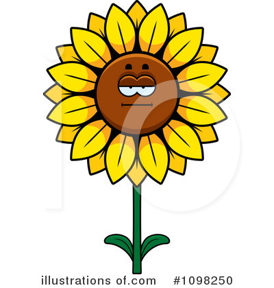 Royalty-Free (RF) Sunflower Clipart Illustration by Cory Thoman - Stock Sample #1098250
