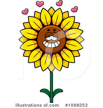 Royalty-Free (RF) Sunflower Clipart Illustration by Cory Thoman - Stock Sample #1098253