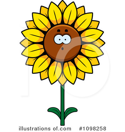 Royalty-Free (RF) Sunflower Clipart Illustration by Cory Thoman - Stock Sample #1098258