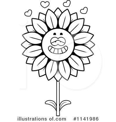 Royalty-Free (RF) Sunflower Clipart Illustration by Cory Thoman - Stock Sample #1141986