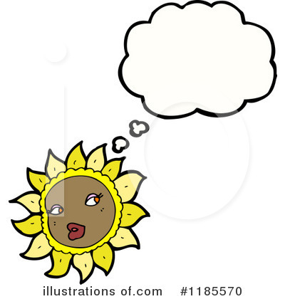 Royalty-Free (RF) Sunflower Clipart Illustration by lineartestpilot - Stock Sample #1185570