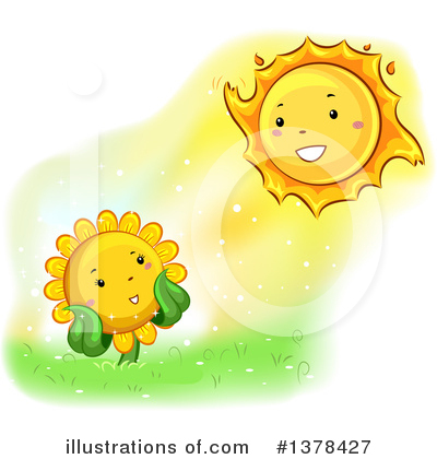 Royalty-Free (RF) Sunflower Clipart Illustration by BNP Design Studio - Stock Sample #1378427