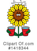 Sunflower Clipart #1418344 by Cory Thoman