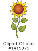 Sunflower Clipart #1419079 by visekart