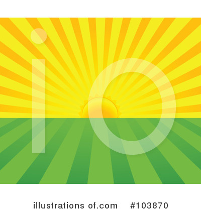 Royalty-Free (RF) Sunrise Clipart Illustration by Pushkin - Stock Sample #103870