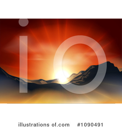 Royalty-Free (RF) Sunrise Clipart Illustration by AtStockIllustration - Stock Sample #1090491