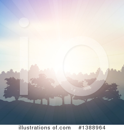 Royalty-Free (RF) Sunrise Clipart Illustration by KJ Pargeter - Stock Sample #1388964
