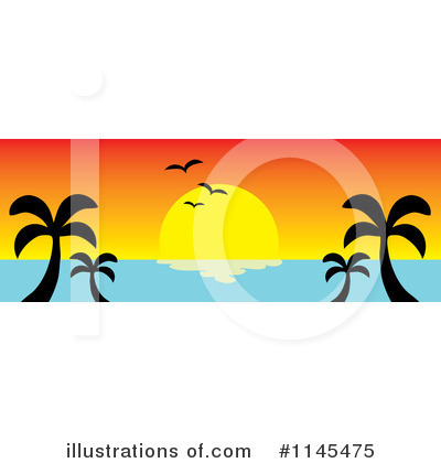 Royalty-Free (RF) Sunset Clipart Illustration by Rosie Piter - Stock Sample #1145475