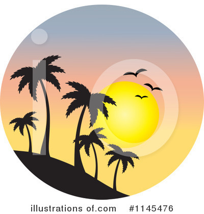 Royalty-Free (RF) Sunset Clipart Illustration by Rosie Piter - Stock Sample #1145476