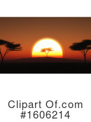 Sunset Clipart #1606214 by KJ Pargeter