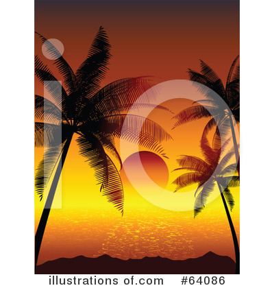 Royalty-Free (RF) Sunset Clipart Illustration by KJ Pargeter - Stock Sample #64086