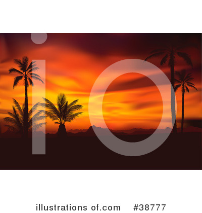 Royalty-Free (RF) Sunsets Clipart Illustration by dero - Stock Sample #38777