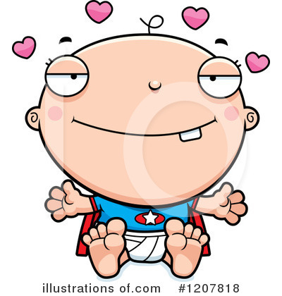 Royalty-Free (RF) Super Baby Clipart Illustration by Cory Thoman - Stock Sample #1207818