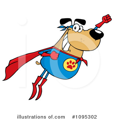 Super Dog Clipart #1095302 by Hit Toon