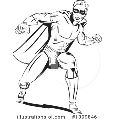 Royalty-Free (RF) Super Hero Clipart Illustration by brushingup - Stock Sample #1099846