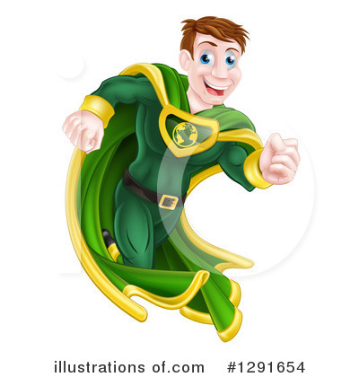 Super Man Clipart #1291654 by AtStockIllustration