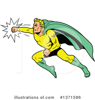 Super Hero Clipart #1371586 by Clip Art Mascots