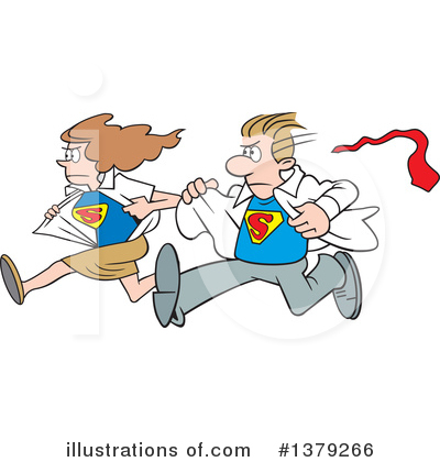 Royalty-Free (RF) Super Hero Clipart Illustration by Johnny Sajem - Stock Sample #1379266