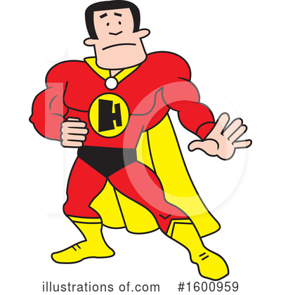 Royalty-Free (RF) Super Hero Clipart Illustration by Johnny Sajem - Stock Sample #1600959