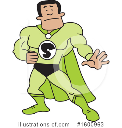 Super Man Clipart #1600963 by Johnny Sajem