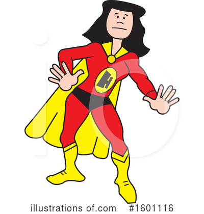 Super Woman Clipart #1601116 by Johnny Sajem