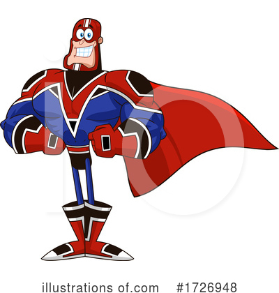 Super Man Clipart #1726948 by Hit Toon