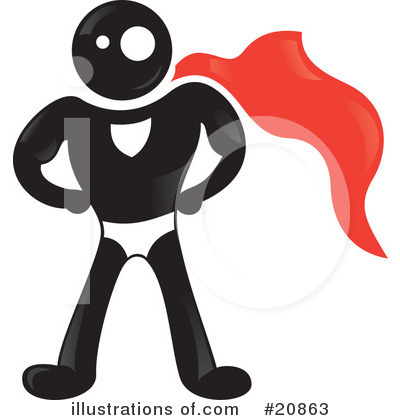 Royalty-Free (RF) Super Hero Clipart Illustration by Paulo Resende - Stock Sample #20863