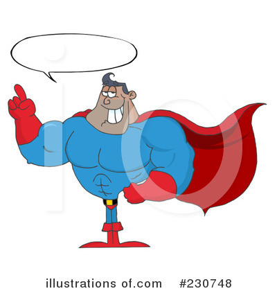 Royalty-Free (RF) Super Hero Clipart Illustration by Hit Toon - Stock Sample #230748