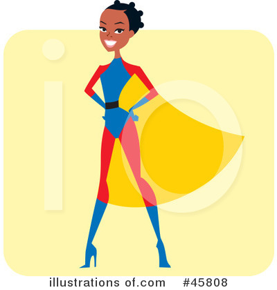 Royalty-Free (RF) Super Hero Clipart Illustration by Monica - Stock Sample #45808