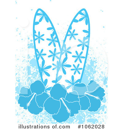 Royalty-Free (RF) Surf Board Clipart Illustration by elaineitalia - Stock Sample #1062028