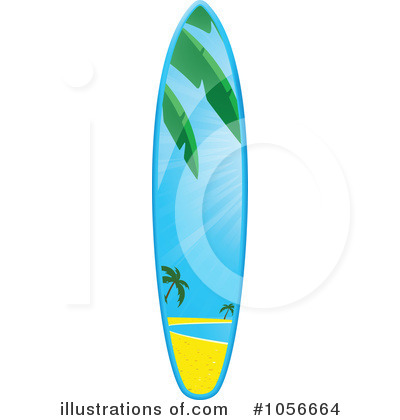 Royalty-Free (RF) Surfboard Clipart Illustration by elaineitalia - Stock Sample #1056664
