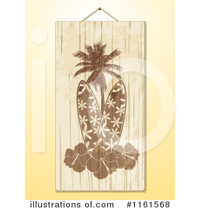 Royalty-Free (RF) Surfboard Clipart Illustration by elaineitalia - Stock Sample #1161568