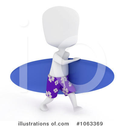 Royalty-Free (RF) Surfer Clipart Illustration by BNP Design Studio - Stock Sample #1063369