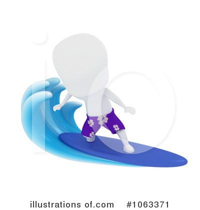Royalty-Free (RF) Surfer Clipart Illustration by BNP Design Studio - Stock Sample #1063371