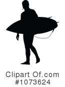 Surfer Clipart #1073624 by Paulo Resende