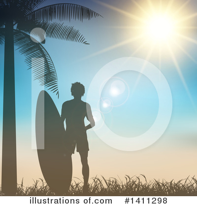 Sunset Clipart #1411298 by KJ Pargeter