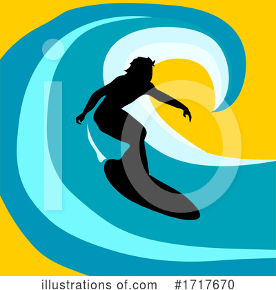 Royalty-Free (RF) Surfer Clipart Illustration by elaineitalia - Stock Sample #1717670
