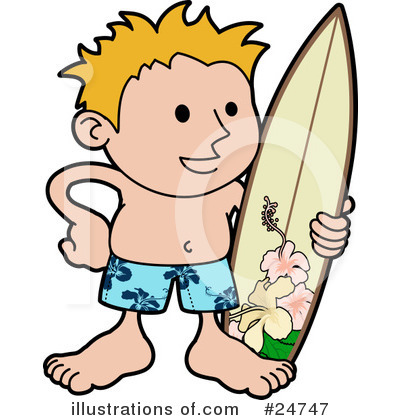 Royalty-Free (RF) Surfer Clipart Illustration by AtStockIllustration - Stock Sample #24747
