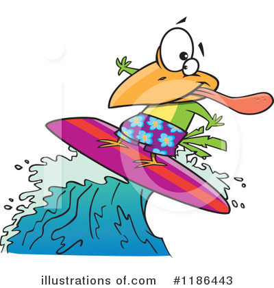 Royalty-Free (RF) Surfing Clipart Illustration by toonaday - Stock Sample #1186443