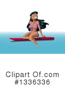 Surfing Clipart #1336336 by Liron Peer