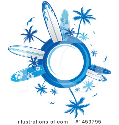 Royalty-Free (RF) Surfing Clipart Illustration by Domenico Condello - Stock Sample #1459795