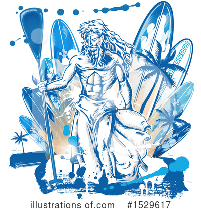 Royalty-Free (RF) Surfing Clipart Illustration by Domenico Condello - Stock Sample #1529617