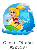 Surfing Clipart #223597 by visekart
