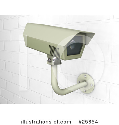 Royalty-Free (RF) Surveillance Clipart Illustration by KJ Pargeter - Stock Sample #25854