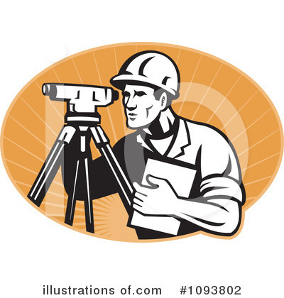 Royalty-Free (RF) Surveyor Clipart Illustration by patrimonio - Stock Sample #1093802